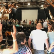 Revitalization 6 main Revitalization project venue with a group of people.