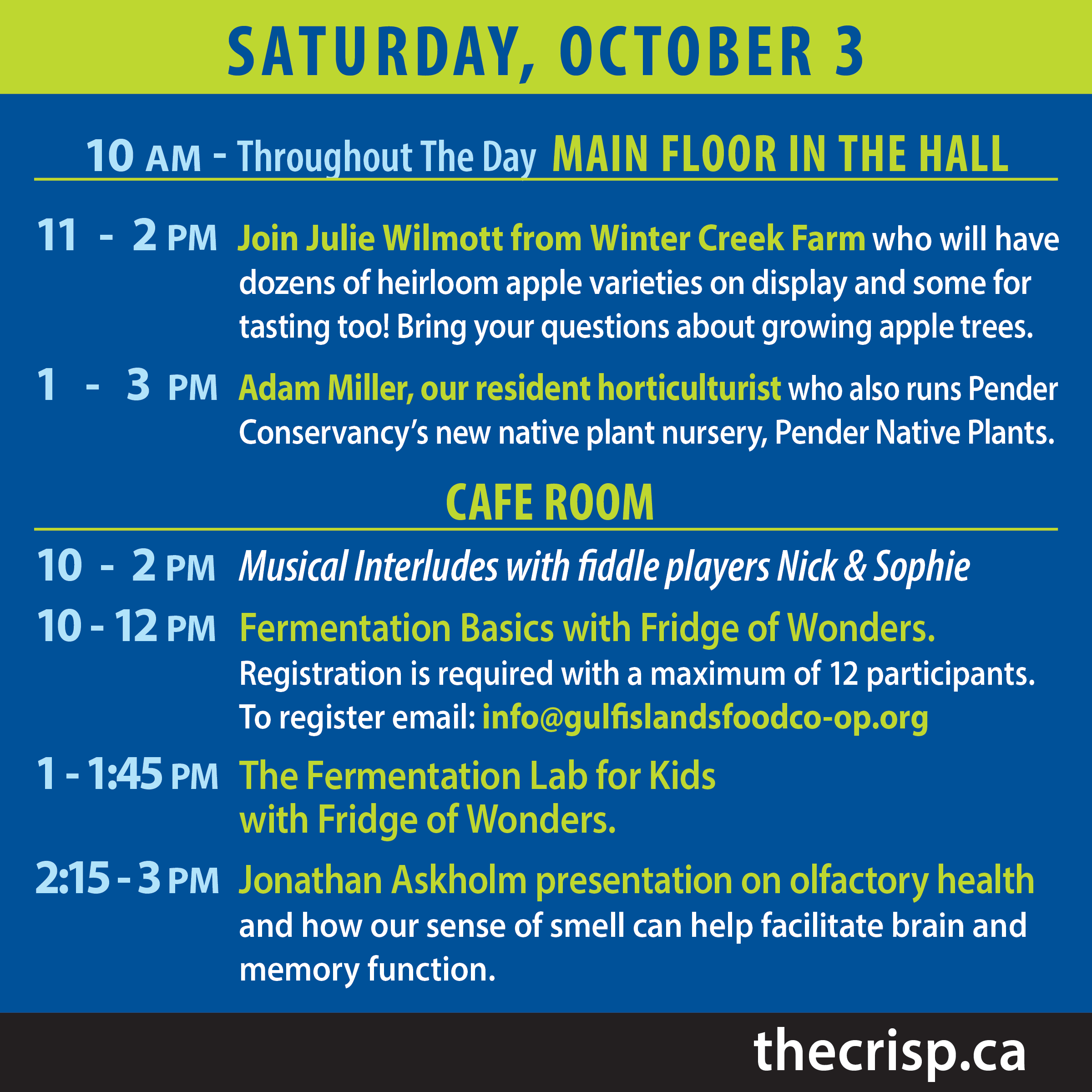 3The Crisp 2026.Online Tiles.Daily Schedules.6 tile.Oct 3B
